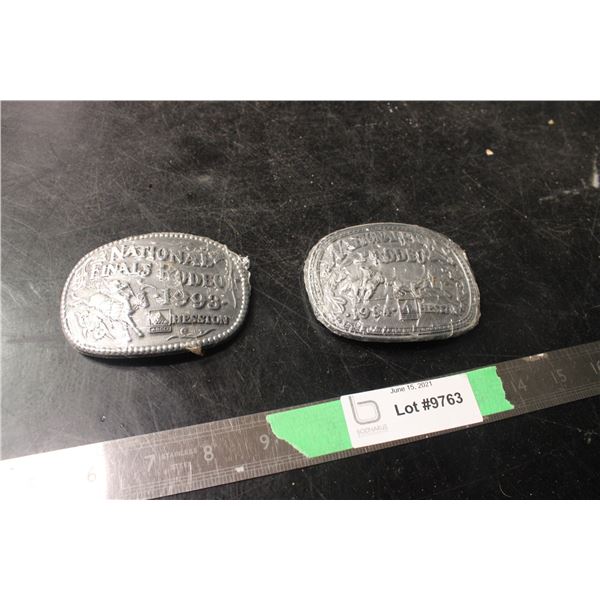 1993 and 1994 National Finals Rodeo Belt Buckles