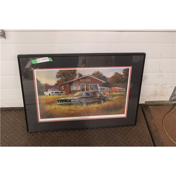 Mustang Country Print in Frame 29" x 20.5"