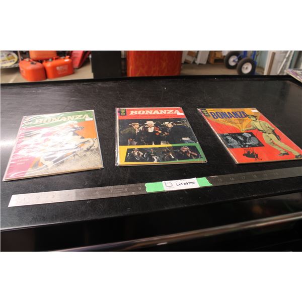 (3) Bonanza Comic Books 1960's