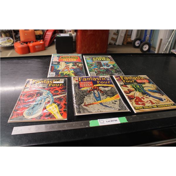 (5) Fantastic Four and Misc Comic Books