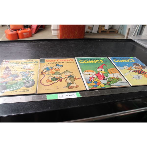 (4) Walt Disney Comic Books