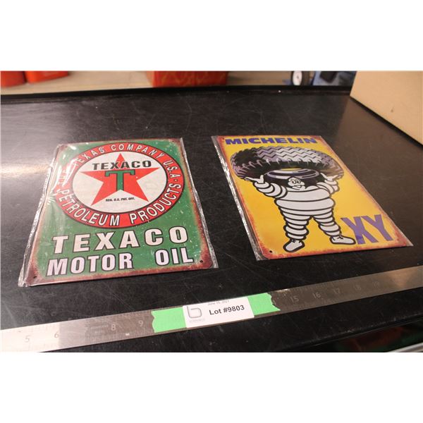 (2X THE MONEY) Tin Shop Signs