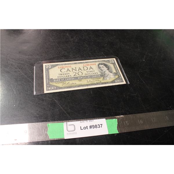 1954 Canadian $20 Bill