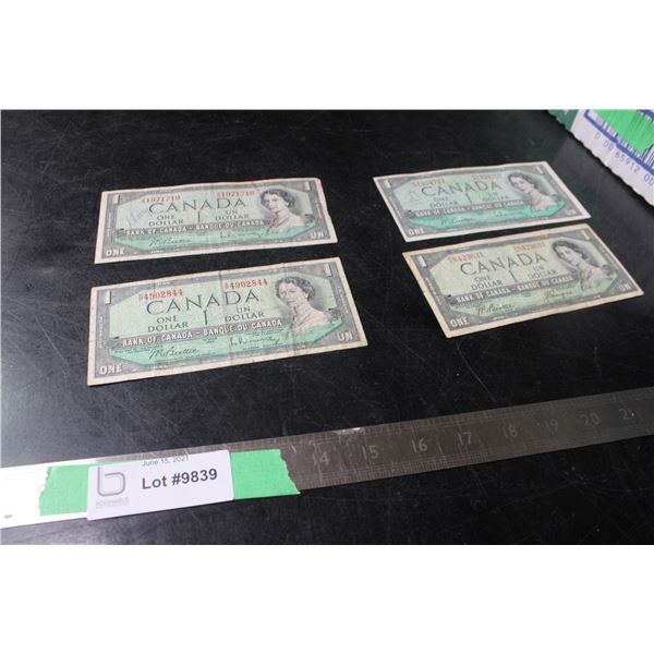 (2X THE MONEY) 1954 Canadian $1 Bill