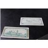 Image 4 : 1967 + 1954 Canadian $1 Bills