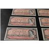 Image 3 : (2X THE MONEY) 1954 Canadian $2 Bills
