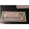Image 2 : (3X THE MONEY) 1954 Canadian $10 Bills