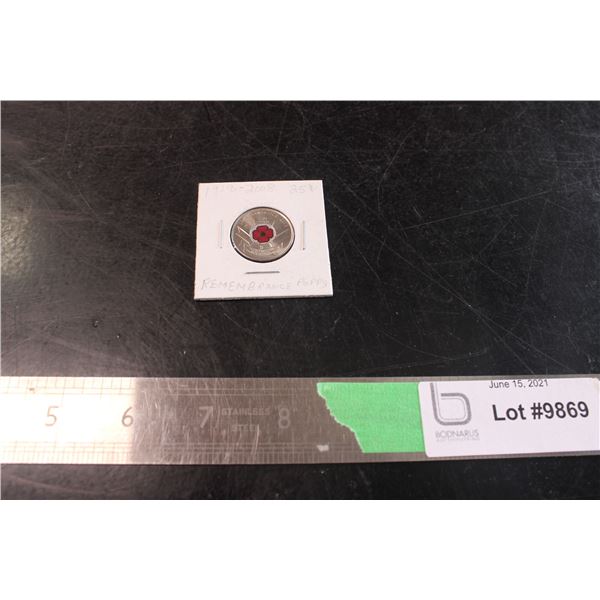 1918-2008 Remembrance Day Poppy Quarter