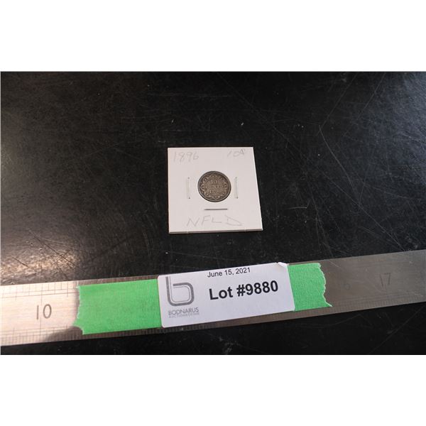 1896 Newfoundland 10 Cent Coin