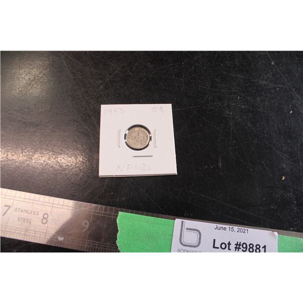 1943 Newfoundland 5 Cent Coin