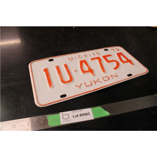 U Drive 1979 Yukon Plate