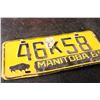 Image 2 : 1969 Manitoba Licence Plate (Damaged)