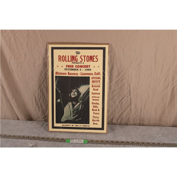 Rolling Stones Concert Poster 12x18