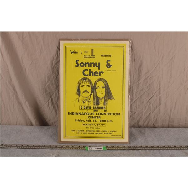 Sunny & Cher Concert Poster 12x18