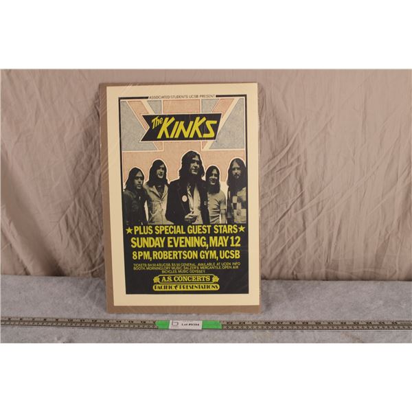 The Kinks Concert Poster 12x18