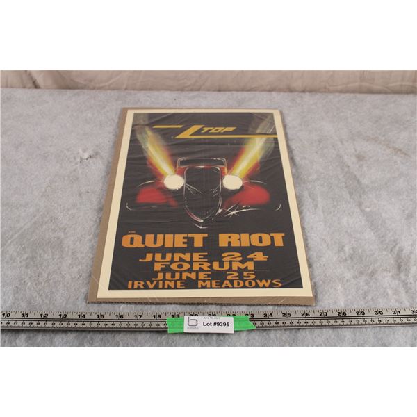 ZZ Top Concert Poster 12x18