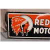 Image 2 : Red Indian Porcelain Sign 32.5"x12"