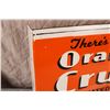 Image 5 : Flanged Orange Crush Porcelain Sign 17x12
