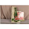 Image 4 : Flanged 7-UP Porcelain Sign  16x18.5"