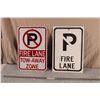 Image 1 : no Parking fire lane signs (2) 12x18"