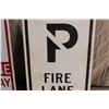 Image 3 : no Parking fire lane signs (2) 12x18"