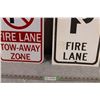 Image 4 : no Parking fire lane signs (2) 12x18"