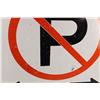 Image 3 : No Parking Sign 24x24" (aluminum?)