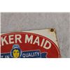 Image 3 : Quaker Maid Milk - porcelain sign 6x10"