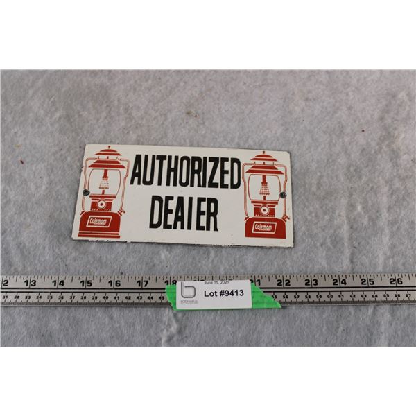 Coleman Porcelain Sign 4x8