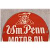 Image 3 : W.M. Penn Motor Oil Porcelain Sign 9x10
