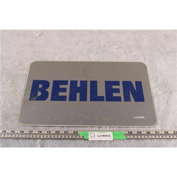 Behlen Tin Sign