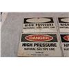 Image 2 : Danger High Pressure signs - aluminum?
