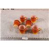 Image 1 : 6 Amber FireKing Coffee Mugs