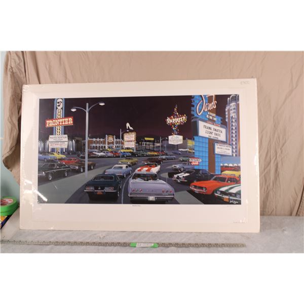 Dave Snyder BowTie Strip Car Print /1250 - Print Measures 36x22