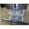 Image 3 : Hi Sense Stainless Steel Fridge S X S w Bottom Freezer 67"H x 33.5" x 30" One Dent on Front on Side