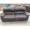 Image 1 : Leather Reclining Couch