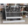 Image 1 : Wrought Iron 60" Wide Headboard Bed