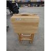 Image 2 : (DWT) 3 Maple TV Table w Stand