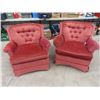 Image 1 : (IDK) 2 Matching Upholstered LR Chairs