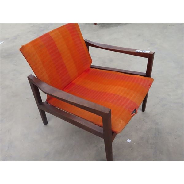 Teak Chair Needs Re Upholstering - McSherry Auction Service Ltd.
