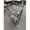 Image 2 : Wrought Iron Folding What Not Stand 45" H 23" W 12" D