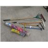 Image 1 : Rakes, Grass Whip, Burlap Cover, Weed Picker Plus More!