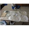 Image 1 : Crystal , Cut Glass, Trays, Candle Holders Nice Tear Drop Coal Oil Lamp