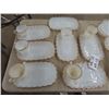 Image 2 : Milk Glass Some Fire King, Tea/ Sandwich Server Trays Plus More!