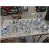 Image 1 : Approx 28 Blue & White Ornaments