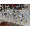 Image 3 : Approx 28 Blue & White Ornaments