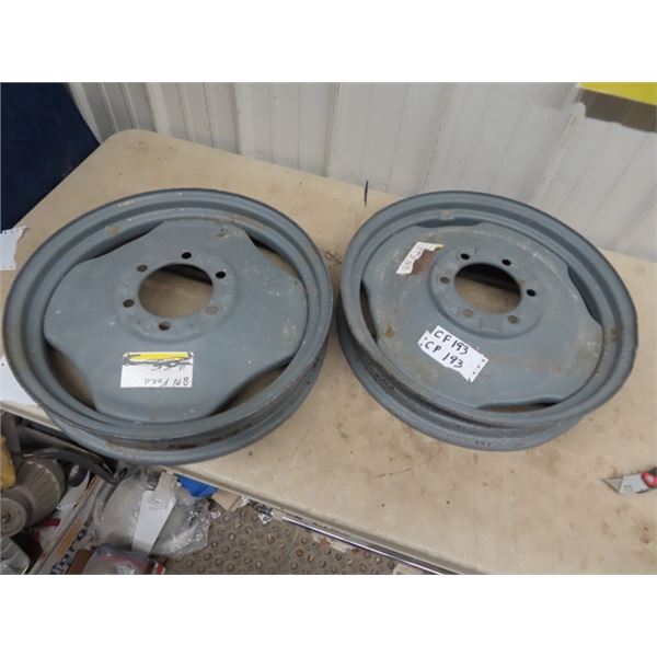 2 Front Rims For Ford 8 N Tractor - McSherry Auction Service Ltd.