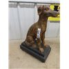 Image 2 : 2 Dog Statues 1- 32" H & 1 - 21" H