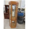 Image 1 : Oak Curio w Glass Shelf 72" H 24"W 11" D