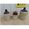 Image 1 : 3 Crockery Items - 2 Jugs- 1 Labelled Medalta, & Pickle Crock